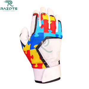 Gants de frappe de baseball Razorts International en cuir, logo personnalisé, durables, respirants, pour entraînement adulte - Product Image 2