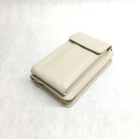 Riñoneras de cuero cruzadas, monedero para teléfono móvil, tarjeta RFID, paquete para hombre, cartera para pasaporte, impermeable, monedas, marcas de almacenamiento de efectivo