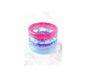 Brazalete de resina de diseño único, color verde claro, 3 piezas, brazalete de resina y tamaño personalizado - Product Image 4