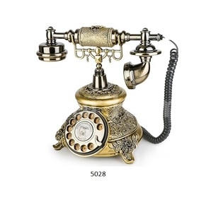 Teléfono antiguo rotativo antiguo Vintage de moda teléfono fijo decoración tono volumen ajustable Teléfono para decoración del hogar u oficina - Product Image 1