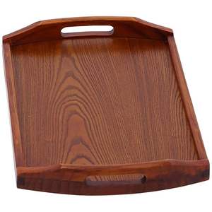 Bandeja de Madera Rústica Hecha a Mano con Acabado Pulido, Decoración Rústica de Madera Natural para Mesa de Cocina, para Servir Comida o como Centro de Mesa - Product Image 3