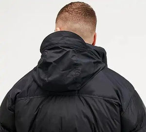 Veste d'hiver personnalisée pour homme, style streetwear rétro classique, avec fermeture éclair, prix d'usine en gros 2026, logo personnalisé, veste matelassée tendance - Product Image 3