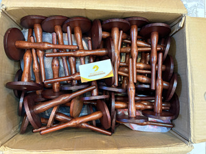 Wooden Tree <b>Coaster</b> Natural Acacia Cup Trivet For Hot Dish Table Use Vietnam By 99 <b>Gold</b> Data - Ms Violet - Product Image 2