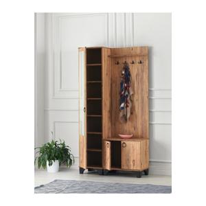 Scarpiera appendiabiti con diamanti a specchio 100x36x193