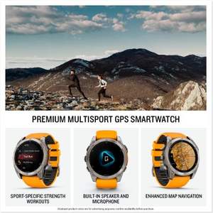 Reloj Inteligente GPS Multideporte Garmin fenix 8 de Alta Calidad, 51 mm, AMOLED, Zafiro, Premium - Product Image 2