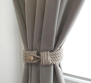 Lazos para Cortinas, Hechos a Mano..Decoración para Cortinas..Cuerda de Algodón Blanca..Accesorios para Ventanas - Product Image 3