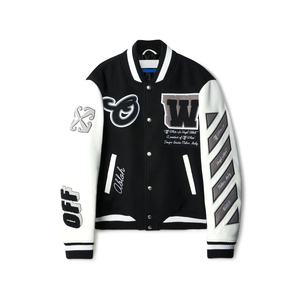 Chaqueta Universitaria Unisex Personalizada con Bordado de Letras, Chaqueta Deportiva con Espíritu de Equipo Escolar, Bordado Personalizado de Equipo Escolar - Product Image 1