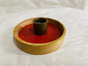 Portavelas de madera de acacia hecho a medida, velero de madera ecológico para el hogar y la boda, decoración de Navidad - Product Image 2