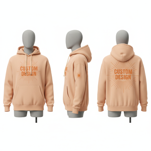 Sweat-shirt à capuche pour homme, design personnalisé, coton noir, tissu French Terry, vêtement décontracté pour l'automne, coupe classique, poche avant, logo - Product Image 2