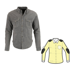 2024 profesional personalizado Logo impresión peso ligero al aire libre carreras desgaste motocicleta camisa blindada con mangas completas - Product Image 1