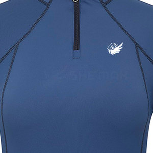 Capas base de equitación de manga larga de Color sólido transpirable de calidad superior Recién llegado Camisa de capa base de equitación - Product Image 3