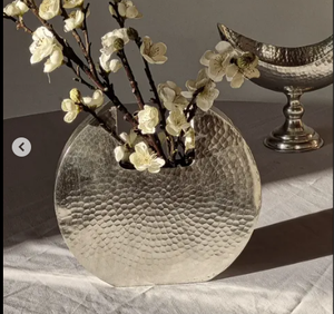 Bol de fruits, de chocolat et de noix en métal argenté pour table à manger élégante et présentation de fête de mariage et de bonbons de fête - Product Image 6