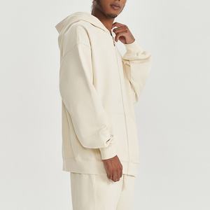 Fabricant Logo personnalisé Poids lourd 450 Gsm French Terry Sweats à capuche zippés Sweats à capuche surdimensionnés pour hommes - Product Image 2