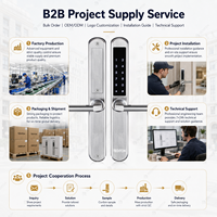Serrure coulissante intelligente TTLock européenne, serrure de porte électronique WIFI, clavier numérique, code RFID, serrure sans clé pour hôtel et maison