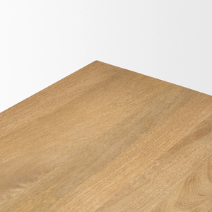 Hot Cold Geometrical Three Triangular <b>Legs</b> Rectangular Shape Natural Sandblasted Texture Finish Solid Mango <b>Wooden</b> <b>Dining</b> <b>Table</b> - Product Image 6