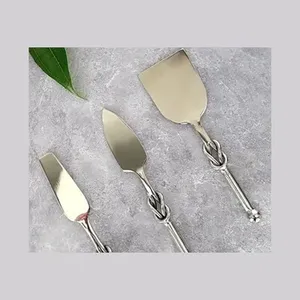 Elegante juego de espátula para queso de boda, cortador de picadora con cabeza de acero inoxidable, juego de vajilla de cuatro para cocina y restaurantes - Product Image 2