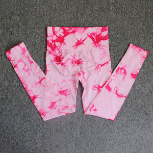 Ropa de gimnasio de cintura alta para mujer, entrenamiento activo, Yoga, patrón sólido, cierre de cintura elástica, ropa activa para Fitness, mallas de Yoga para gimnasio - Product Image 5