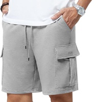 Shorts de sport décontractés en toile pour hommes, longueur genou, personnalisables avec logo, couleurs disponibles, unisexe, écologiques, respirants, séchage rapide, pour la gym et la course à pied