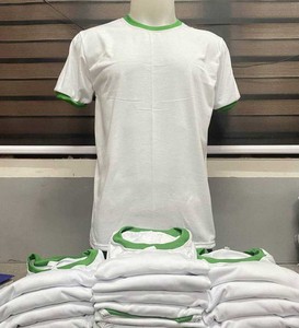 เสื้อยืดผู้ชายผ้าแคนวาสผ้าโพลี-ผ้าฝ้ายแบบริงเกอร์ขายส่งจากโรงงาน - Product Image 3