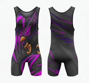 Meilleures ventes 2025 : Singlet de lutte extensible personnalisé avec logo frontal motif 'Beast' pour compression unisexe, MMA et uniforme - Product Image 2