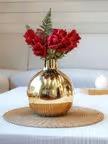 Modern Alloy Floral <b>Vase</b> for Elegant Home Decor and <b>Beautiful</b> Indoor Bloom Arrangement Enhancement - Product Image 4
