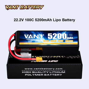 بطارية VANT FPV ليثيوم بوليمر 5200 مللي أمبير 100C 6S 22.2 فولت لطائرات التحكم عن بعد والطائرات بدون طيار - Product Image 6