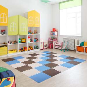 Tappetino Puzzle in Schiuma Spessa a 16 Pezzi BalanceFrom Fitness, per Esercizi e Giochi Sportivi - Product Image 5