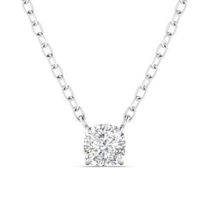 Colgante de oro con diamante talla cojín de 1.00 ct, color F, claridad VS, diamante cultivado en laboratorio en oro de 14K, para bodas, compromisos y fiestas. - Product Image 1