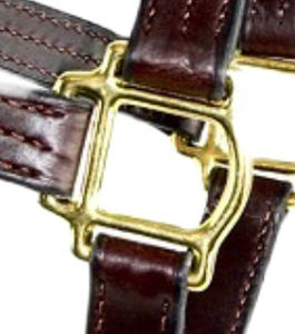 เชือกแขวนคอหนังม้าที่ทนทานสไตล์อังกฤษโลโก้ที่มีคุณภาพระดับพรีเมียมดีไซน์หลากหลายสำหรับม้า - Product Image 5