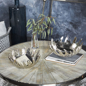 Bol de service en aluminium pour salade et fruits Meilleur vendeur Bol de service pour fruits en aluminium pour le salon Vente en gros Prix le moins cher - Product Image 2