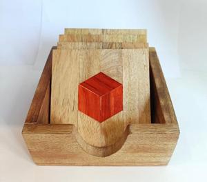Eco-friendly Acacia/Mango Wood <b>Square</b>/Round Custom Shape Coaster <b>Placemats</b> Europe Design Standard Sublimation Tabletop <b>Placemats</b> - Product Image 3