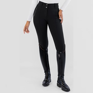 Pantalones de mujer ecuestres de alta calidad, ropa personalizada elástica de 4 vías, pantalones de montar a caballo al por mayor a granel - Product Image 5