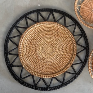 Premium Wicker Coaster Set \ Fine Detailed Craft | Heat Resistant | Custom Sizes | OEM Manufacturer - Product Image 2