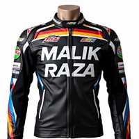 Veste en cuir de course de moto de qualité AA | Armure de niveau CE 2 | Cuir de vache véritable | Vente en gros de motard de sport