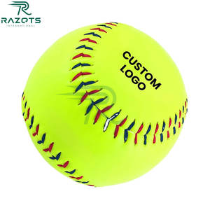 Pelotas de béisbol con hoyuelos blancos con costuras Rojas Máquinas de lanzamiento de diseño de alta durabilidad Pelotas de béisbol de rendimiento constante. - Product Image 2