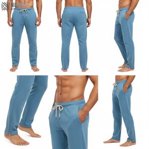 Personnalisé Évasé Vert 350gsm Coton Polaire Droit Legging Ouvert Jogger Lâche Hommes Ouvert Bas Ourlet Pantalon De Survêtement D'hiver Hommes - Product Image 5