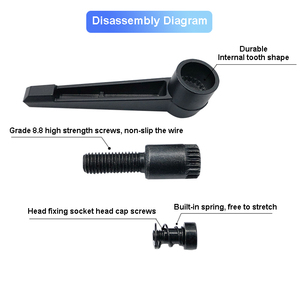 Nam ren Stud knobs khóa xoay vít phát hành Bolt Đen xử lý có thể điều chỉnh kẹp đòn bẩy - Product Image 4