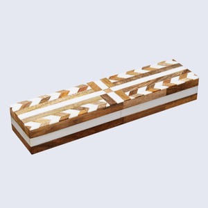 กล่องเครื่องประดับฝังกระดูกโบราณ กล่องตกแต่งลายดอกไม้ประณีต - Product Image 4