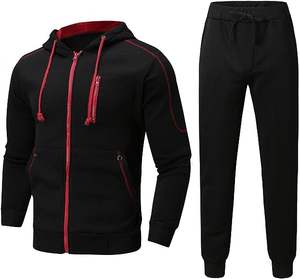 ชุดกางเกงวิ่งออกกำลังกายลำลองสำหรับผู้ชายชุดวอร์มสีพื้นโลโก้ตามสั่งแบบขนแกะขนาดเล็กพิมพ์ลาย - Product Image 1