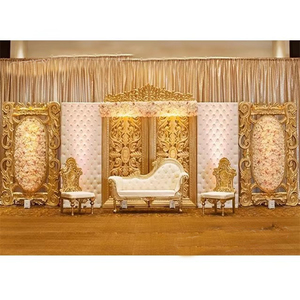 Elegance Hindu <b>Wedding</b> Stage Back <b>Frames</b> Traditional <b>Wedding</b> Stage Backdrop FRP Panels Elegant White Backdrop <b>Frames</b> Decor - Product Image 3