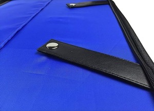 Étui pour tablier de maître maçon maçonnique - Loge bleue - Broderie de compas carré - Cuir noir souple - 16 * 18 pouces - Product Image 5