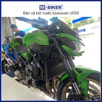 Couvre-réservoir d'eau en acier inoxydable authentique M-Biker pour Kawasaki Z900 - Aucun perçage requis, matériau durable