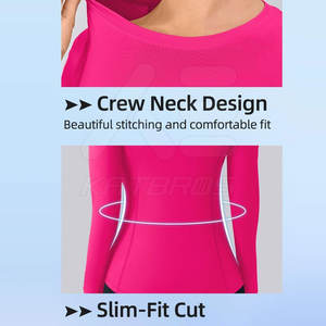 Pakistán Fabricante Nuevo estilo Mujeres Scrub Undershirts Spandex Poliéster Mujeres Scrub Undershirts - Product Image 6