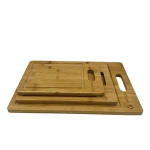 Planche à découper et plateau de service en bambou, forme rectangulaire durable, épaisseur 12 mm, passe au lave-vaisselle - Product Image 4