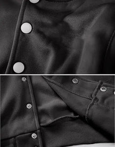 เสื้อแจ็คเก็ตผ้าฝ้ายขนแกะ100% 2025ผู้หญิงเสื้อครอปเสื้อคลุมมหาวิทยาลัยเสื้อครอปสตรีโลโก้ออกแบบได้ตามต้องการ - Product Image 3