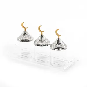 Ensemble élégant de trois boîtes de rangement sucrées de haute qualité, parfaites pour les chocolats, les cadeaux d'anniversaire et les desserts de mariage - Product Image 3