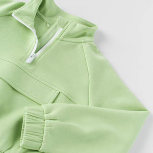 Sudaderas Ecológicas con Media Cremallera y Logotipo Personalizado de Alta Calidad para Chicas, Colección de Invierno a Precio Económico, Tendencia - Product Image 3