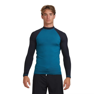 Wholesale Sublimation <b>Printed</b> Mma Rash Guard for Men Men's long Sleeve Compression <b>Surfing</b> t Shirt Rashguard Bjj - Product Image 1