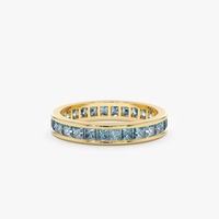 Bague de fiançailles artisanale en argent sterling plaqué or et rhodium, avec topaze bleue naturelle, pierre précieuse indienne, style vintage pour femme