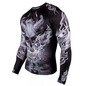 Custom Anti-UV <b>Compression</b> <b>Shirt</b> for Men Women Gym Athletic Rash Guard Long Sleeve T-<b>Shirt</b> Fightwear Spandex/Polyester - Product Image 2